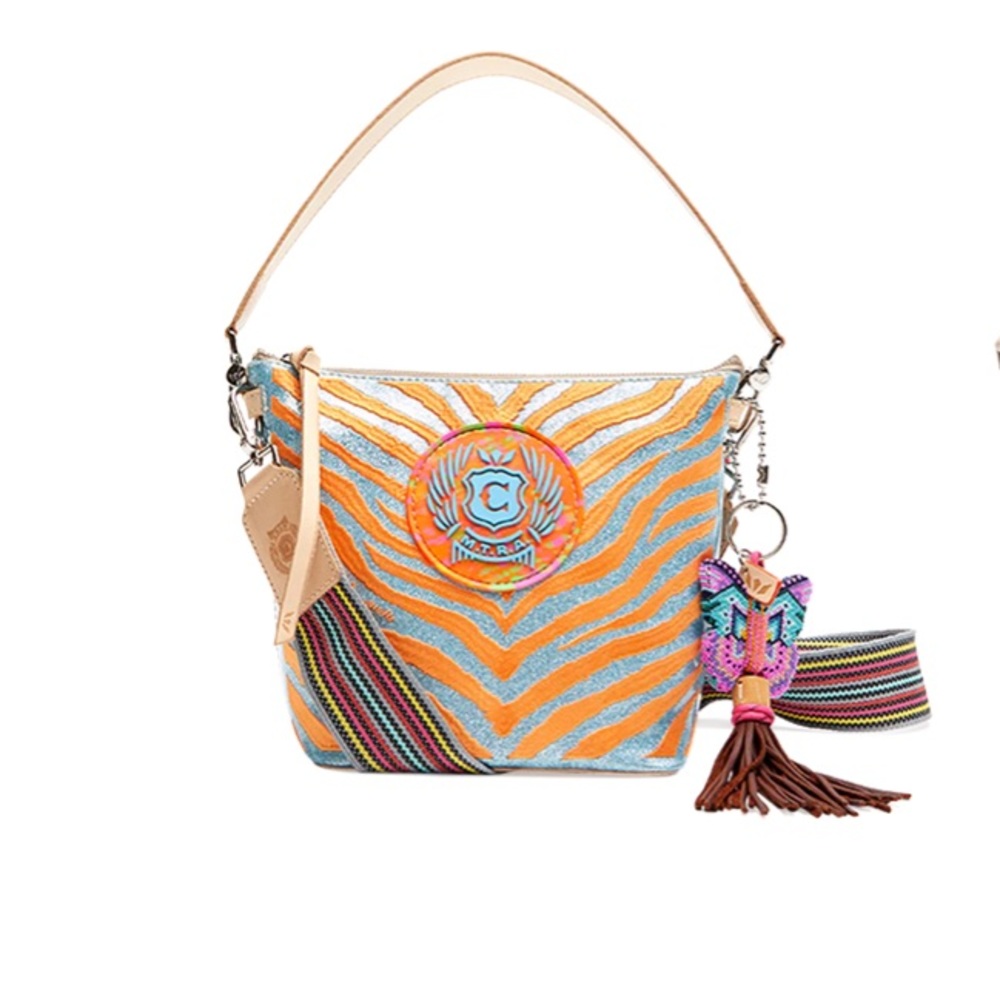 Lil Matt Wedge orange zebra Consuela